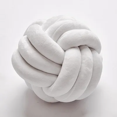 Chromatic 2020 New Products Knot Ball Cushion Pillows Children Room Decoration Plush Baby Braided Knot Sleeping Pillow