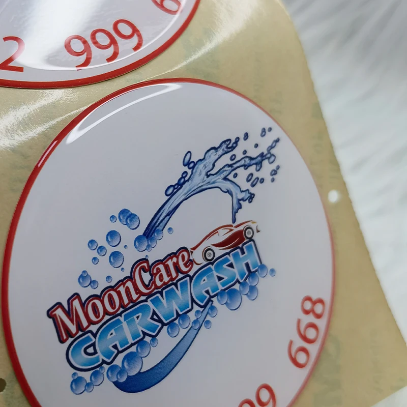 Custom Eco-friendly Epoxy Sticker 3d Clear Epoxy Resin Dome Stickers custom logo Printed Domed Label