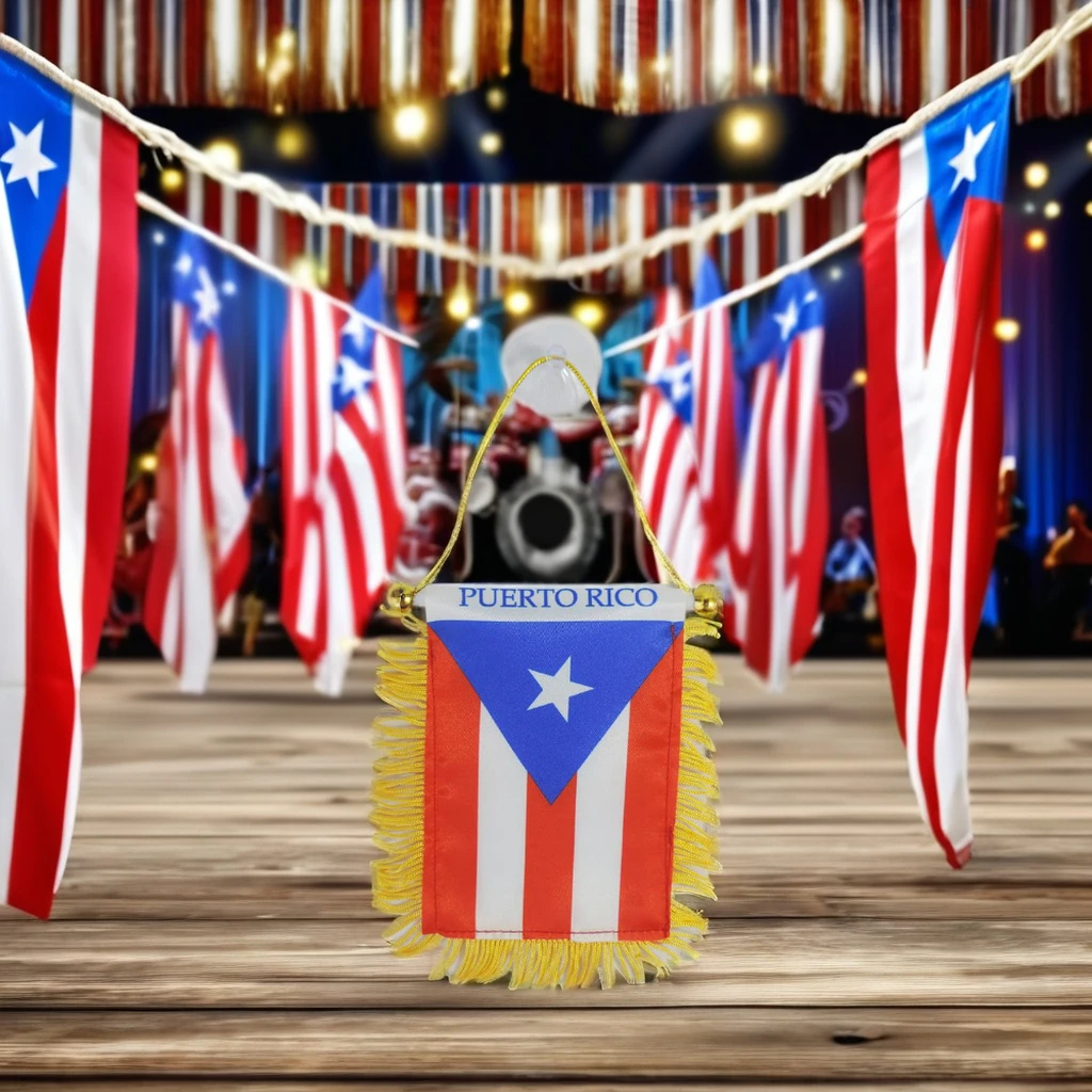 Новый дизайн на заказ чехол с флагом Puerto Rico для автомобильных боковых зеркал индивидуальный зеркальный флаг автомобильного образования страхование