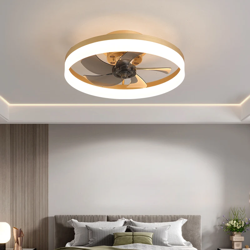 Bada Factory 100w Led Designed Light For Home Bedroom Ceilings Fan Smart Dimmable Indoor Led Smart Ceiling Fan Light