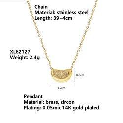 XL62127 new korean version inset zircon temperament ingot fashion collarbone chain personality everything neck chain