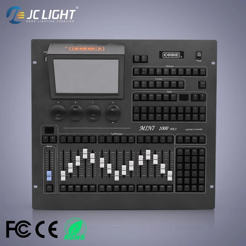 Профессиональная консоль 1000 Dmx 1024 канал мини-код освещения консоли для Dj Disco сценический ночной клуб