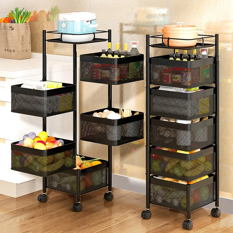 Hot sales Kitchen rotating shelf, 360 degree storage rack, Kitchen and bathroom storage rack