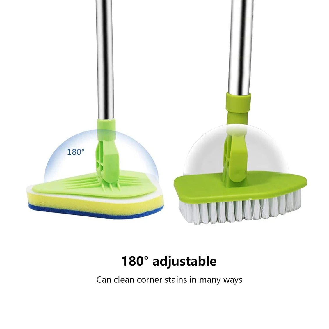 Telescopic Bath Brushes, Sponges Floor Cleaning Brush Adjustable Long Handle Bathroom Tile Brush, Tub and Tile Scrubber Brush