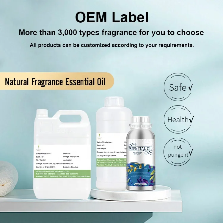 Bulk Organic Waterless Aromatherapy Essential Oil For Oil Air Diffuser Machine