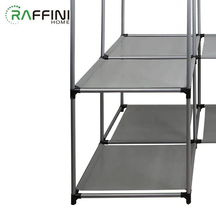 
Organizer Storage Non Woven And Iron Modern closet organization Fabric Detchable Portable Corner Shape Bedroom Wardrobes 