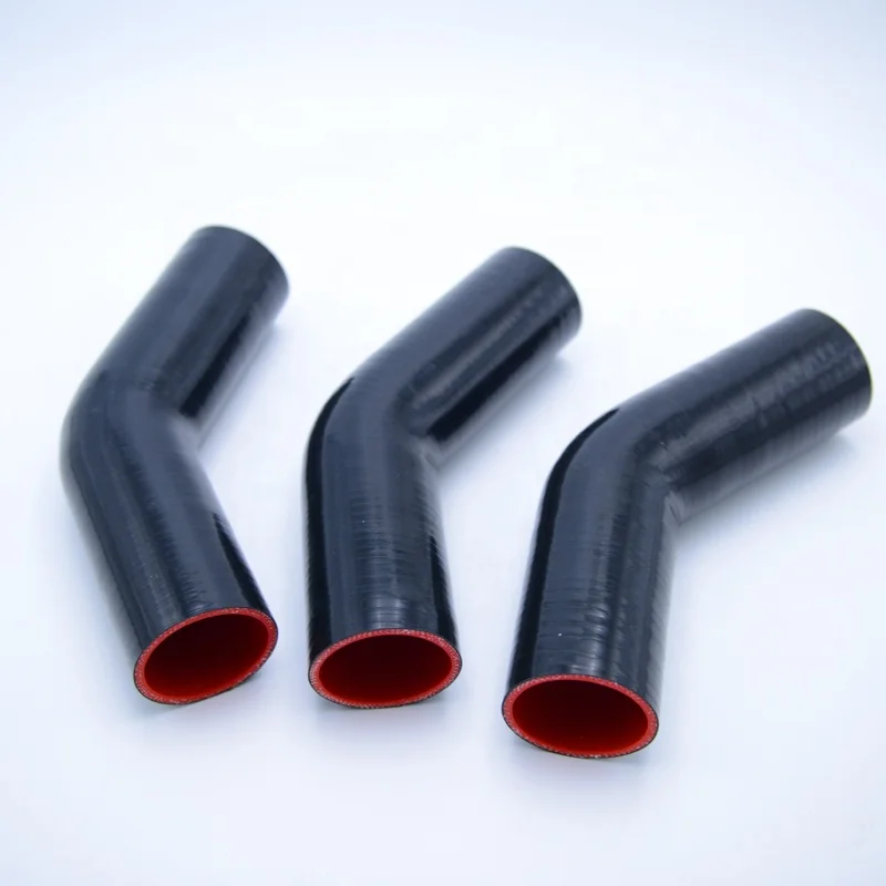 High performance car 45 degree radiator silicone hose coupler