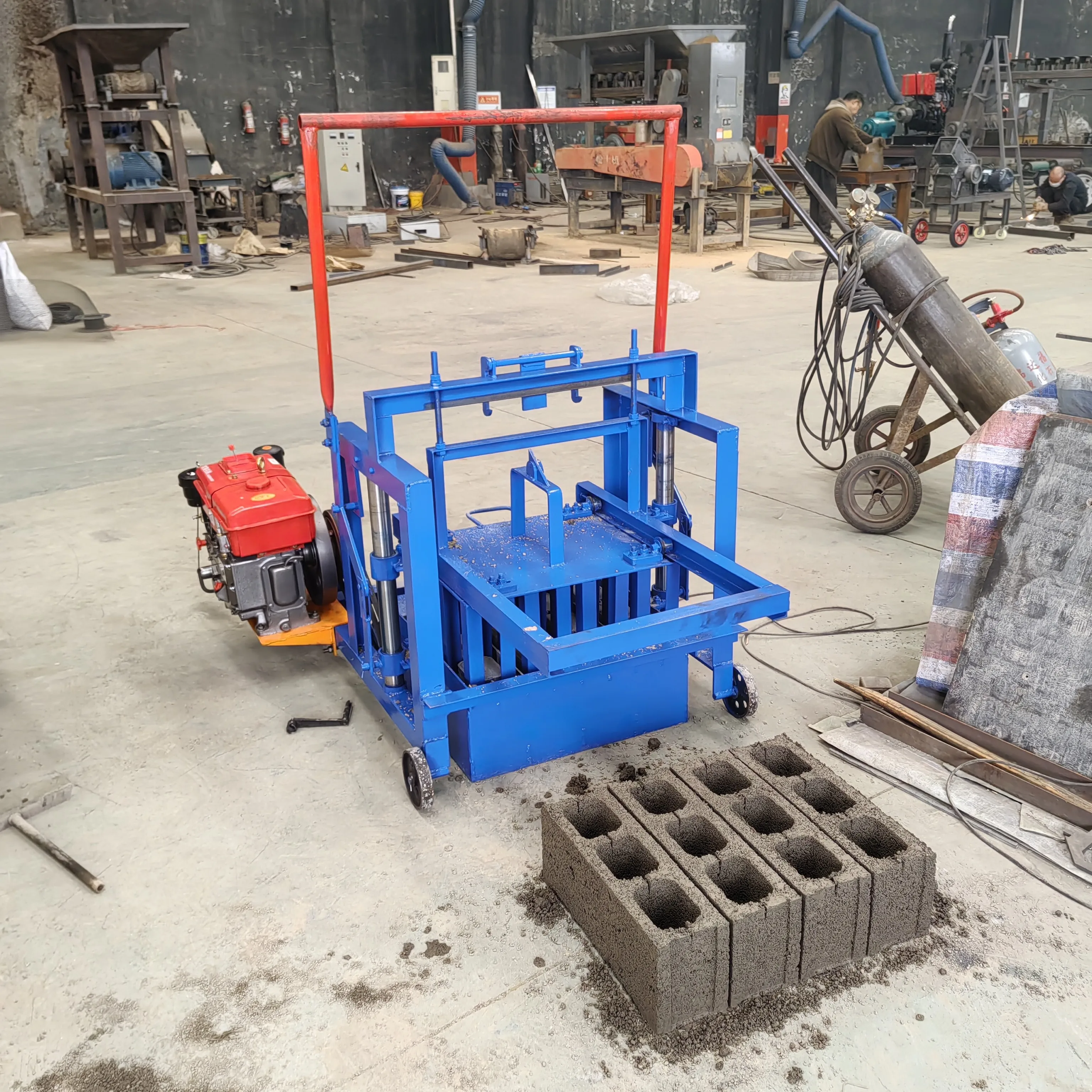 qt5-15   block solid block making machinery paver brick making machine vibrated brick block machine