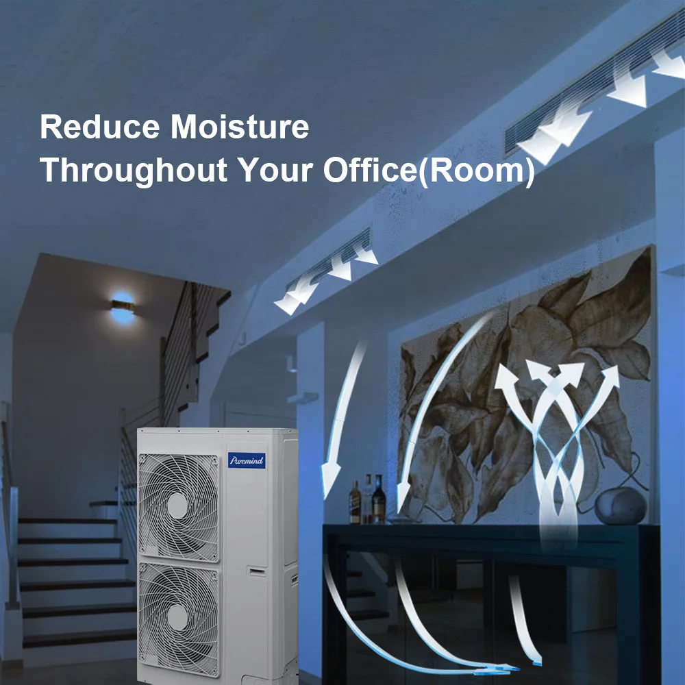 Gree Puremind Inverter Multi Zone Central Air Conditioner Match Fan Coil HVAC System Unit 8HP 10HP