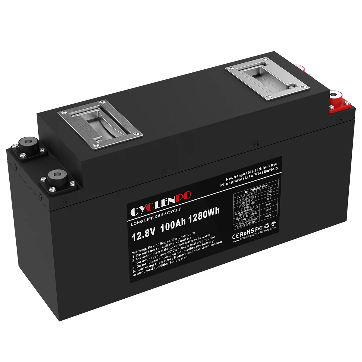Cyclenpo new 12v 100ah lithium ion battery for car/vehicle/solar energy system
