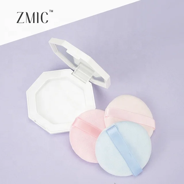 Fashionable octagon highlighter case compact powder case empty makeup face powder blush on compact case