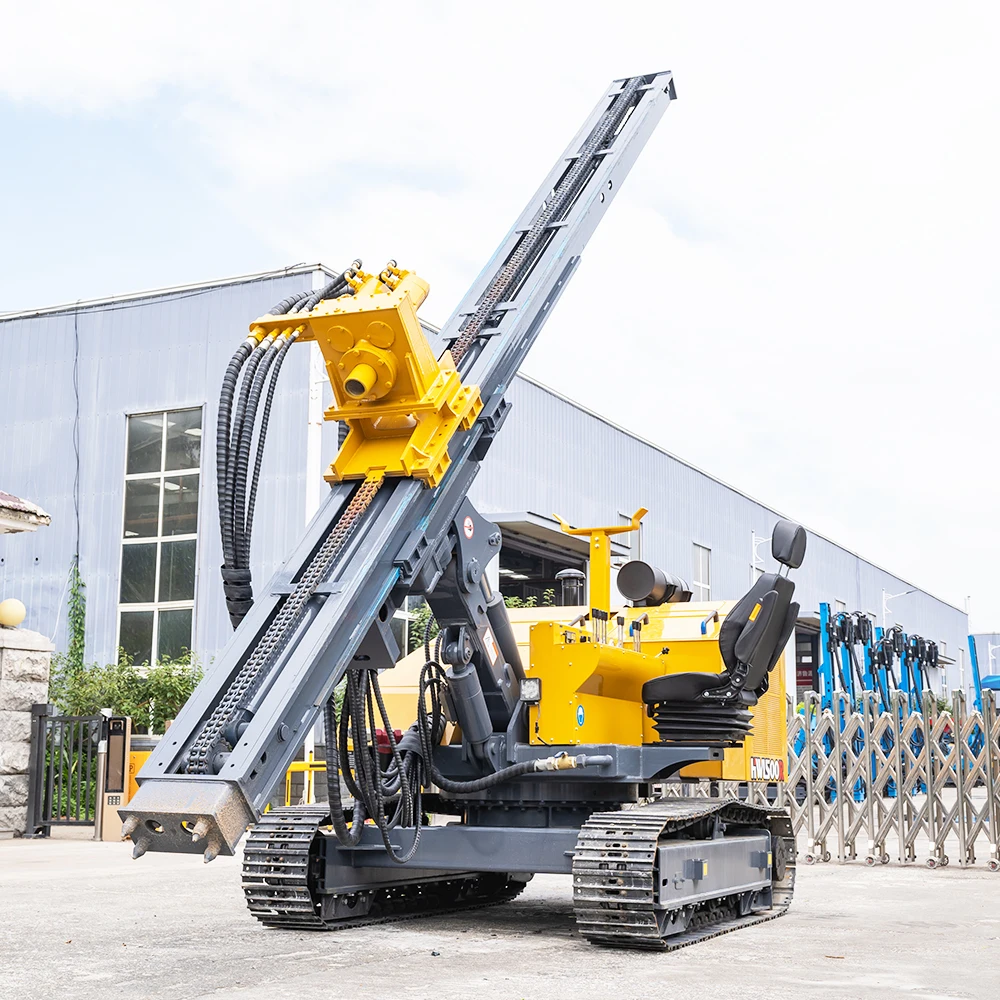 Hengwang Crawler Photovoltaic Solar Piling Machine Pv Power Ramming Pile Hydraulic Driver Price