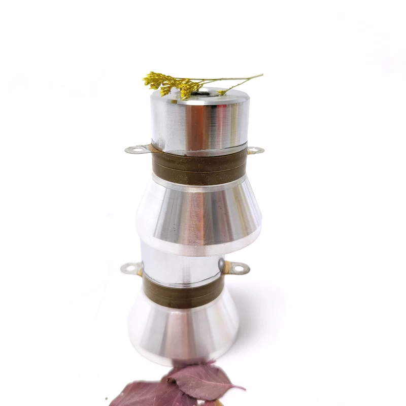 Customized 33KHz 60W PZT8 Ultrasonic Oscillator Piezoelectric Transducer For Cleaning Machine