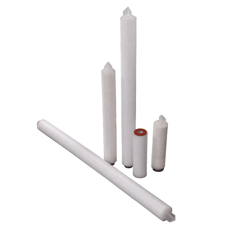 Multiple Layers Nylon 66 Pleated Filter Cartridge 0.22/0.45 Micron with Good adsorption of protein Interface with DOE 222 226