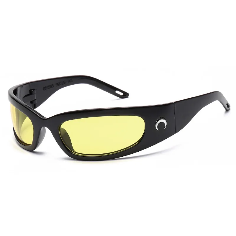 Trendy Millennium Sport  Sunglasses Women Moon Sun Glasses Fashion Future Technology Sense 2000S 90S Aesthetic Eyewear
