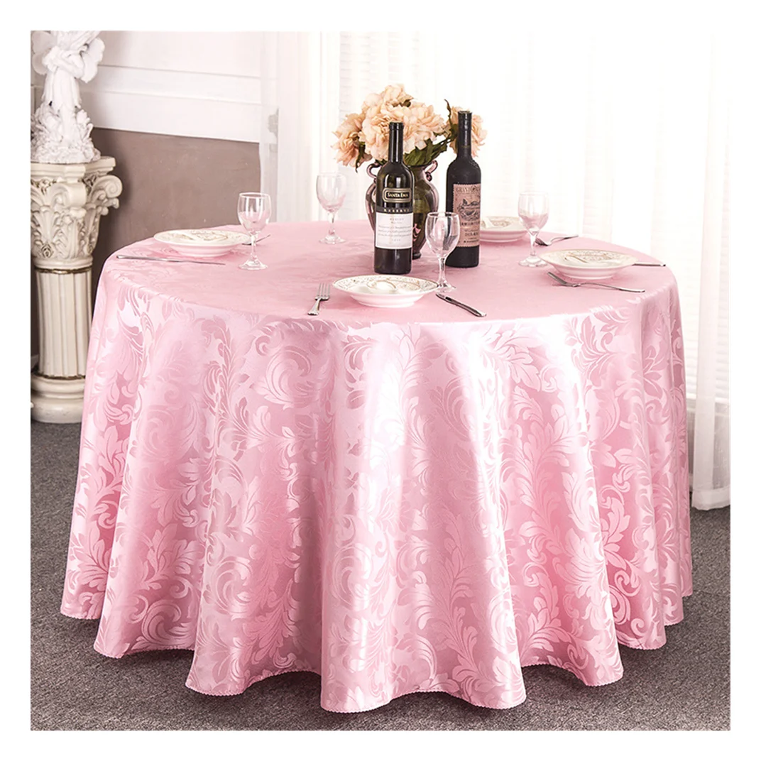 Hotel tablecloth wholesale tablecloth solid color party table skirt European-style office round tablecloth