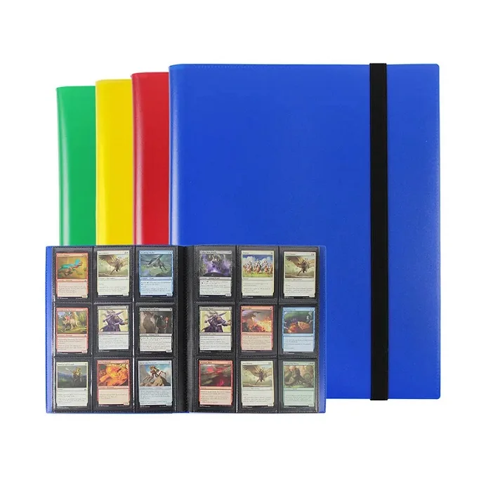 Trading Card Binder Holder 9 Pockets Album Sleeves for Baseball Yugioh MTG Cards