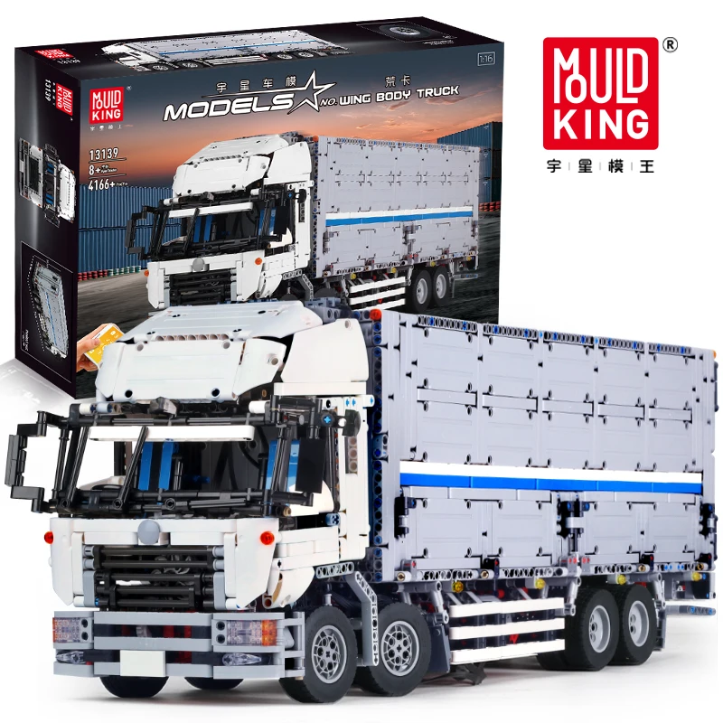 Mould King 13139 Wing Body Truck Technology Bricks Model Vehicle Building Block building toys