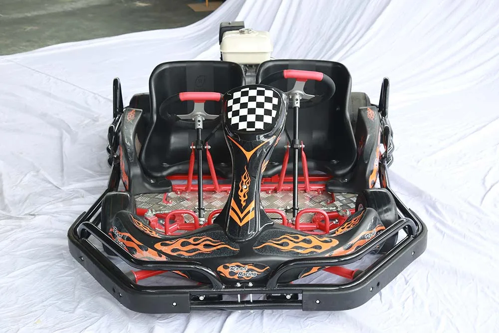 Fourstar  Pedal Double seats Gasoline  Adult Max Yellow Green  Cheap Racing Go Karts