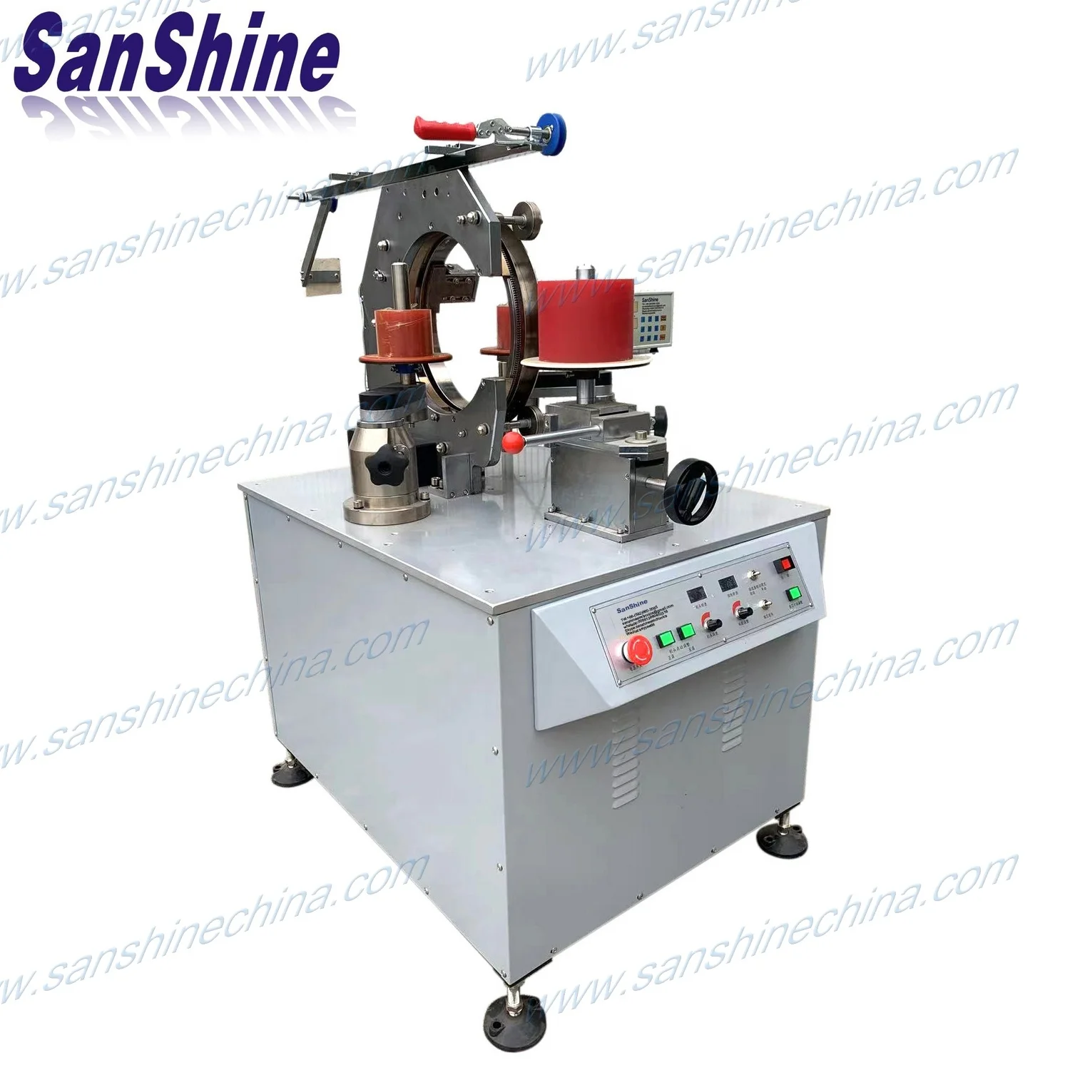 Extra big toroidal power transformer winding machine