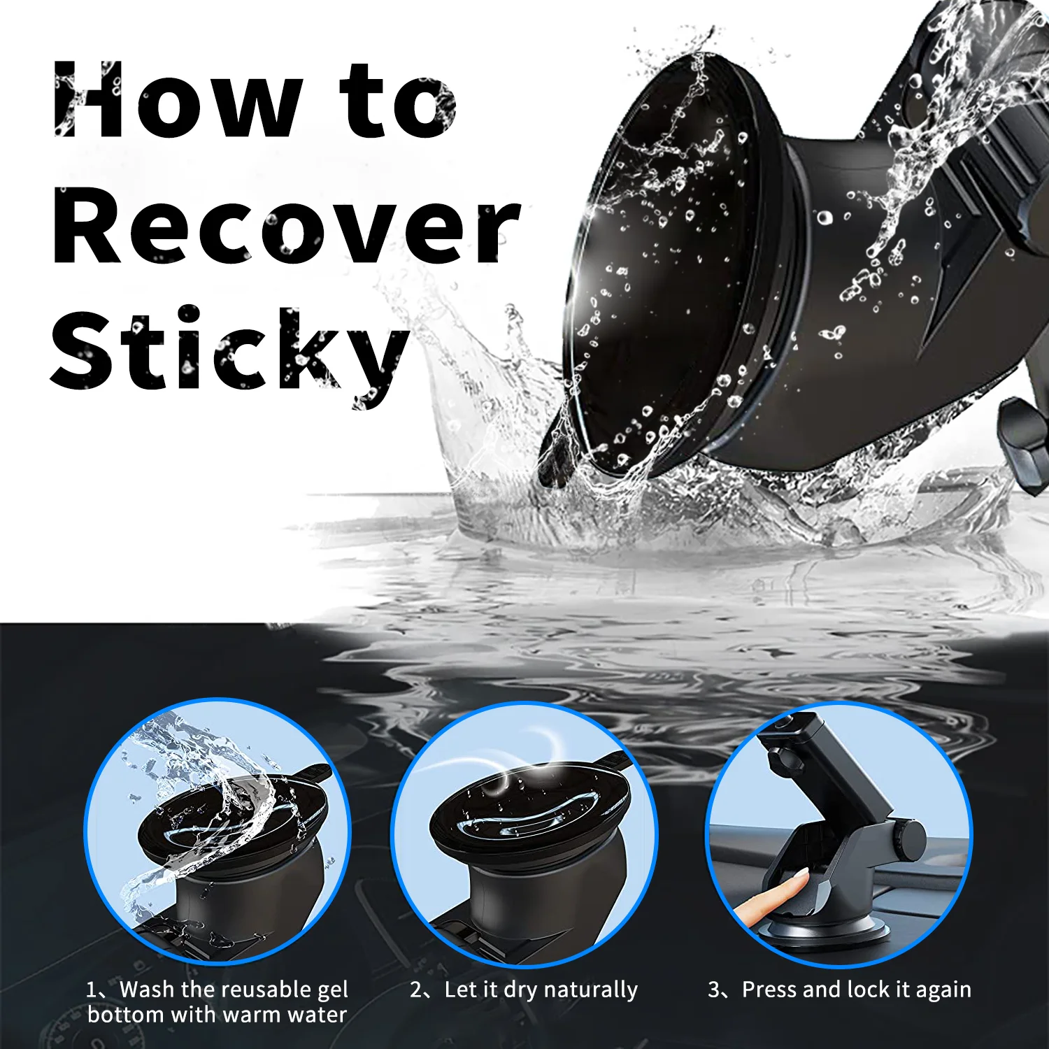 Rotatable Car DVR Holder Long Arm Telescopic Bracket GPS Navigation Dashboard Mount for Rearview Mirror Camera Car Accessories