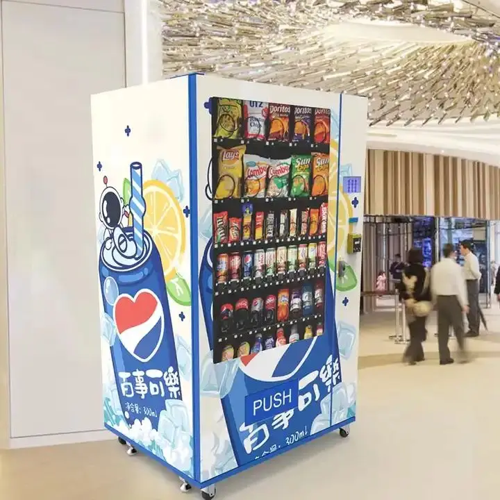 Combo Vending Machine Large Capacity Combo Candy Chip and Snack for Foods and Drinks Vending Machine for Convenient Store
