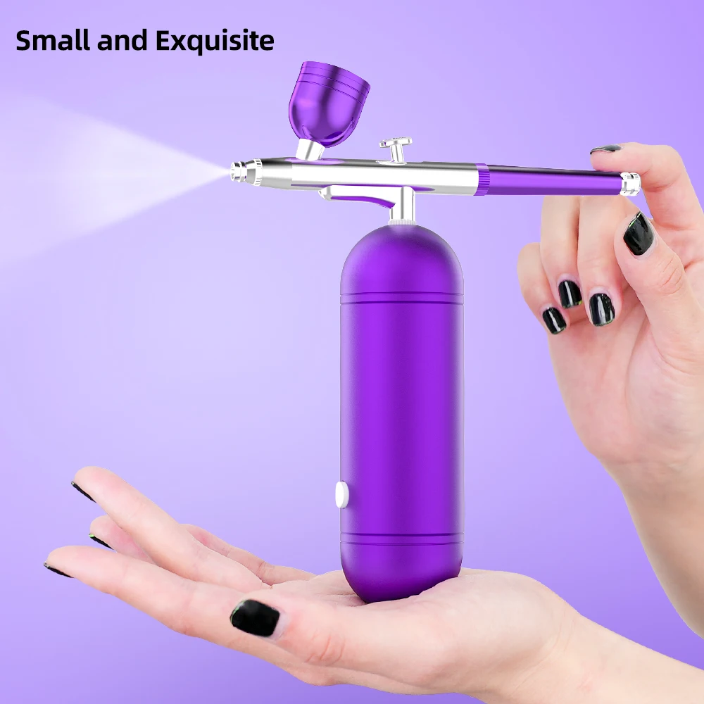 Cordless nail air brush kit airbrush with compressor for decorating cakes