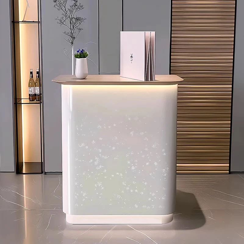 Luxury Office Small Reception Desk Travel Agency Golf Reception Desk Counter Furniture For Salon