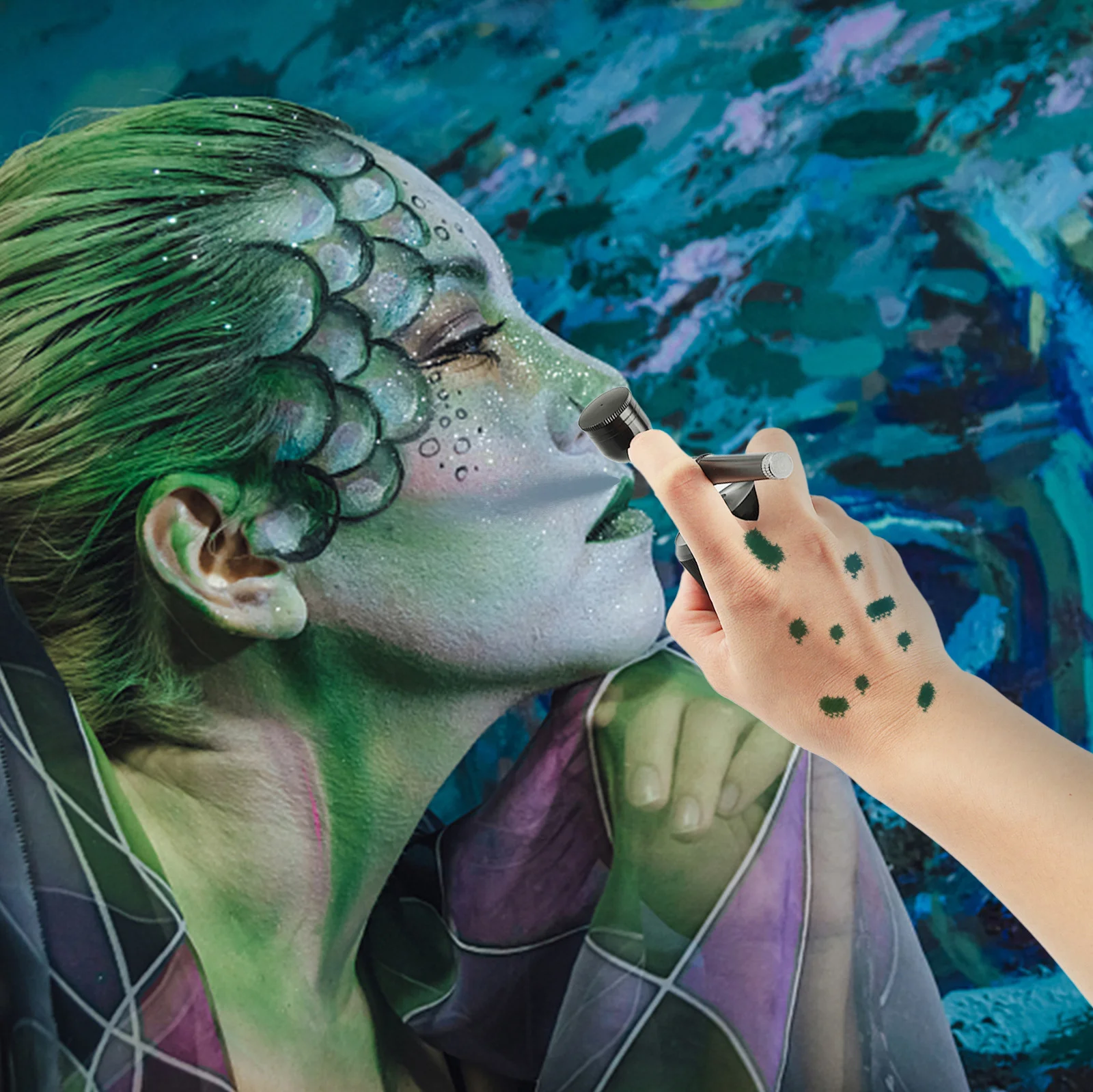 LCD Display Pressure 3 Gears PSI Beauty Equipment Nail Airbrush Kit Mini Aerografo Make Up System