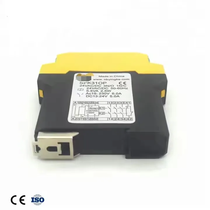 Premium Seller Brand New Original Industrial automation emergency stop normally closed DC/AC safety gate safety relay