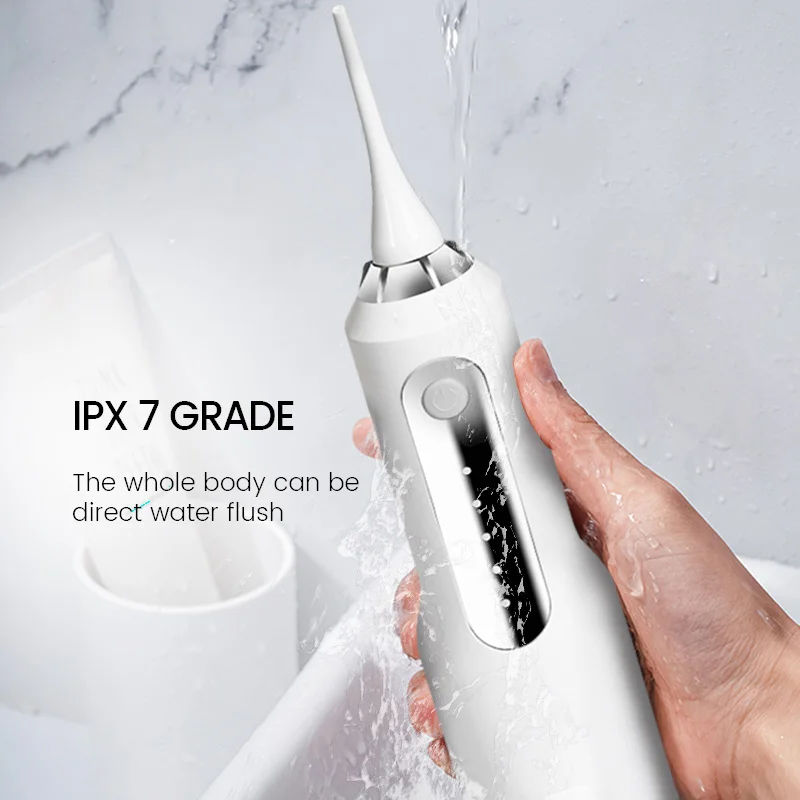 Portable oral irrigator with travel bag ipx7 electric teeth dental water jet oral flosser teeth irrigation