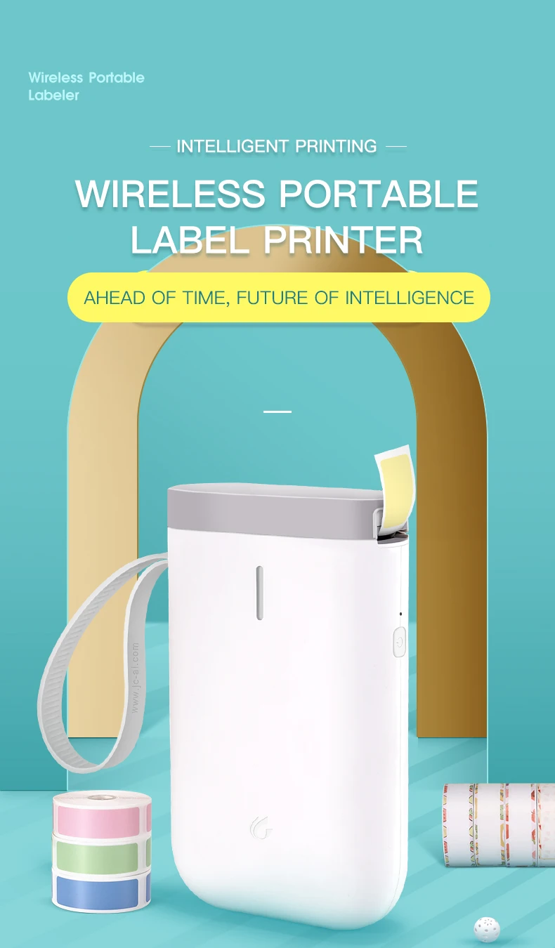 NIIMBOT Smart Rechargeable Blue Tooth USB Mobile Phone Connection Thermal Label Printer D11 with Free Tape