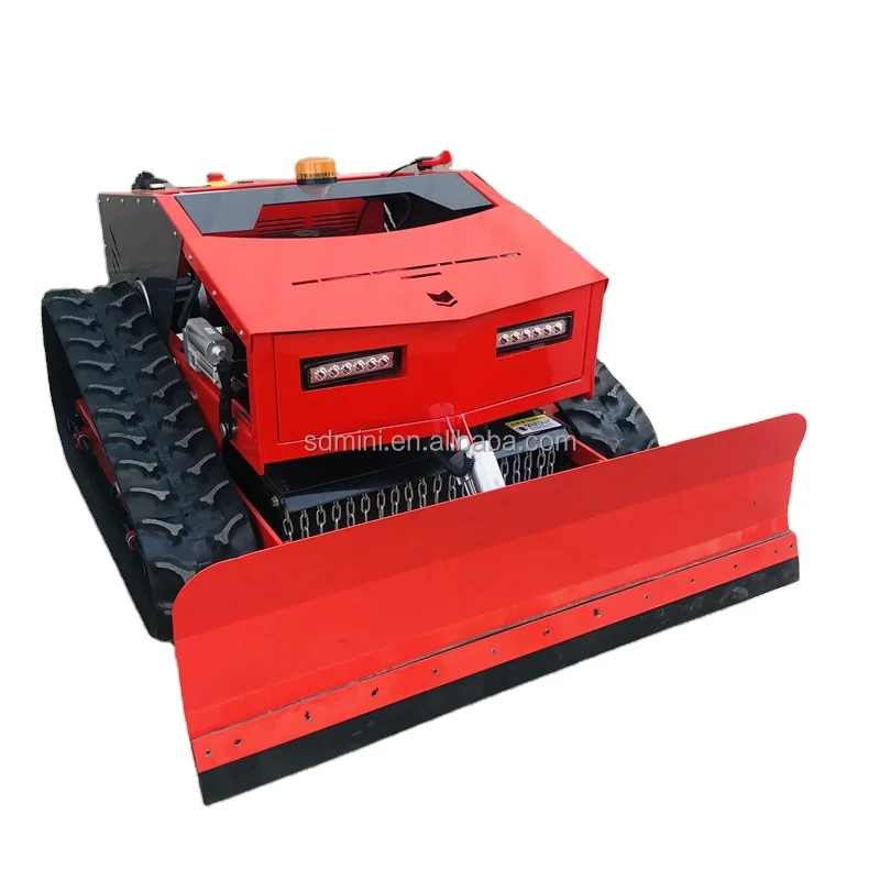 TADA Remote Control Mover Wireless RC Lawn Mower With Snow Shovel Blade