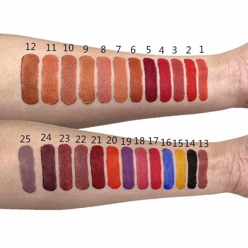 Custom Vegan Lipstick Long Lasting Moisturizing Private Label Matte Lipstick Makeup Make Your Own Lipstick