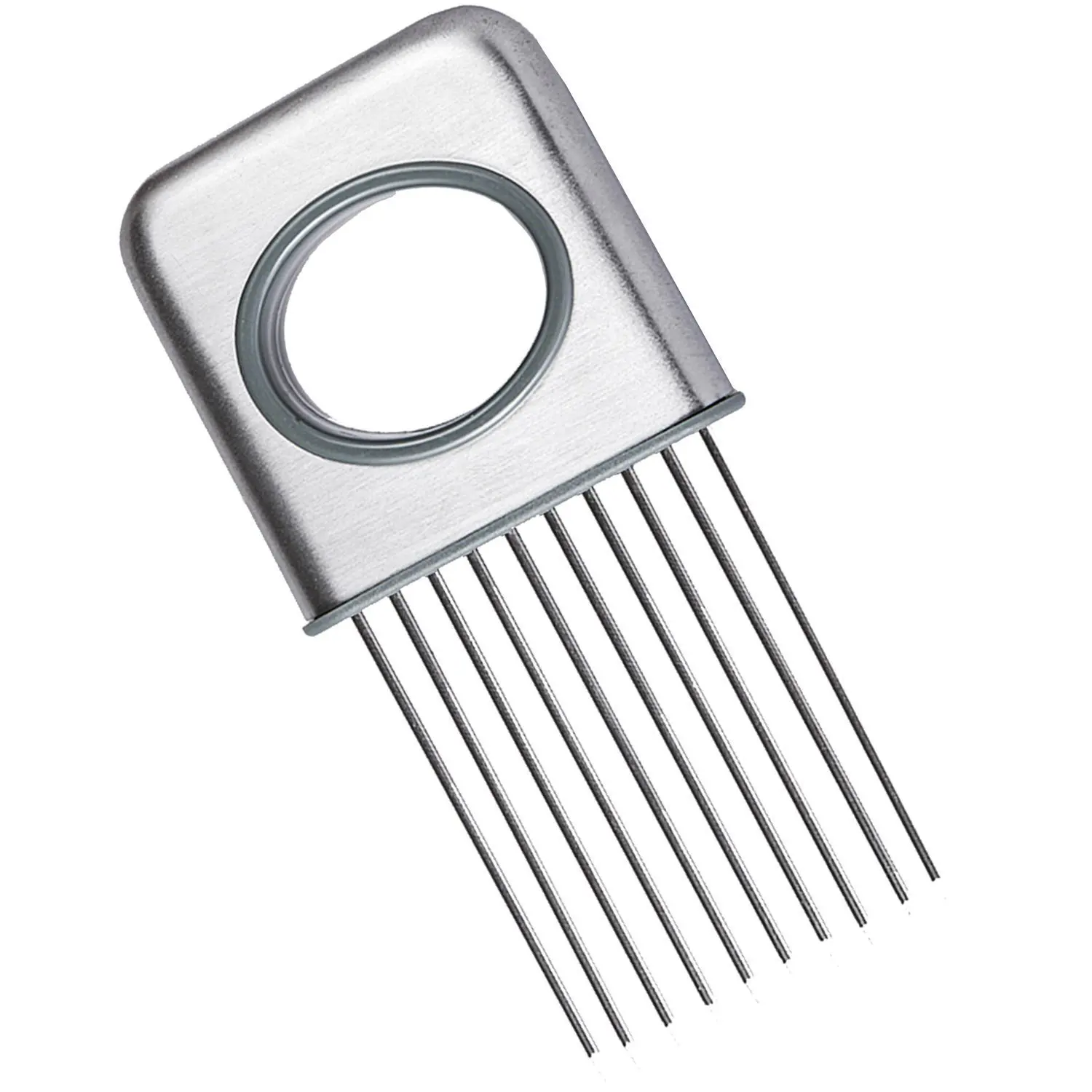 
Hot sale Cutting Tool Stainless Steel Onion Rack Tomato Lime Lemon Slicer Onion Cutter 