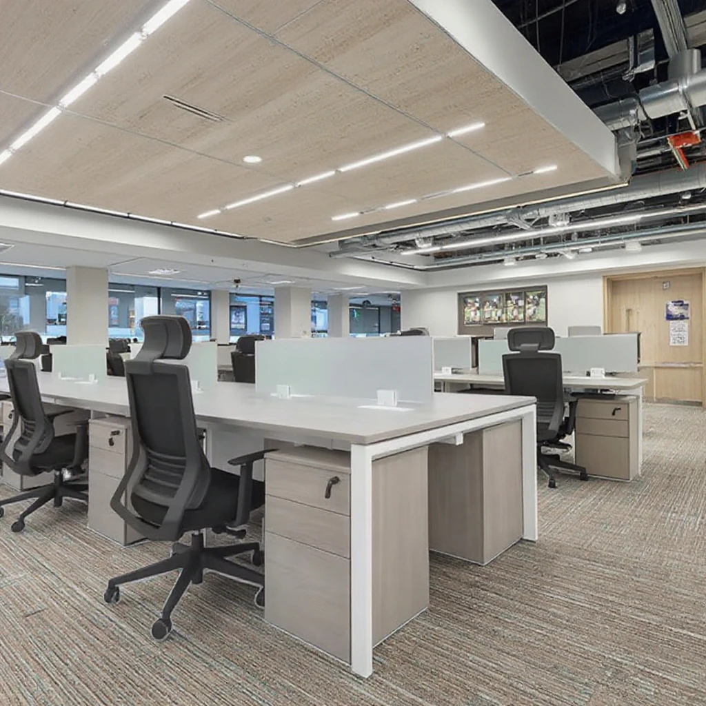 LCN KD Modern Office Furniture Formaldehyde-Free Metal Modular and Convertible Design with Free Office Planning