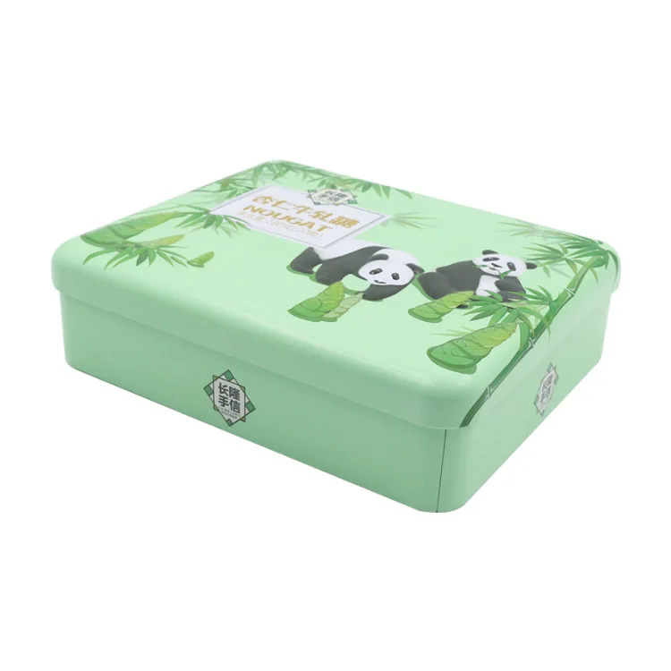 Manufacturer Supplies Tinplate Portable Custom Christmas Wholesale Tea Tin Can