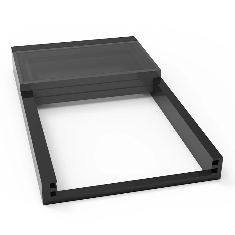 The special price Wind and rain induction Sliding folding skylight folding motorized roof skylight