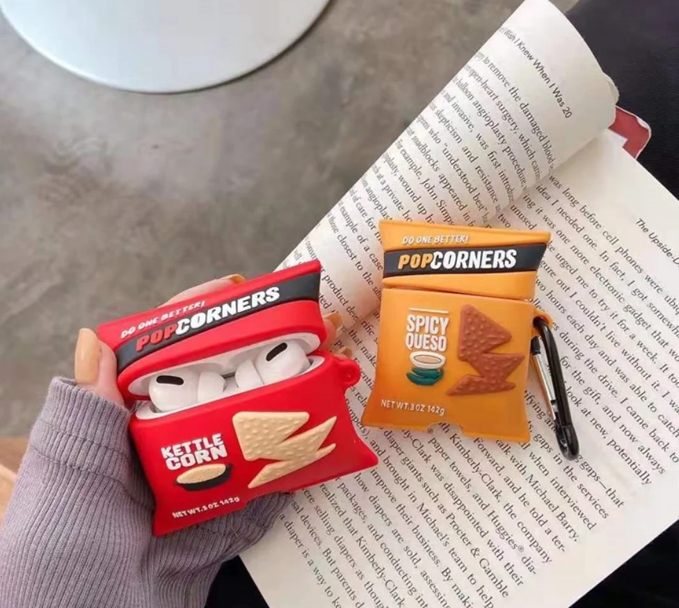 For Airpods 1 2 Pro 3 Funny Food Snacks Cartoon Package Case Cover Shell Box Collection Factory Sale