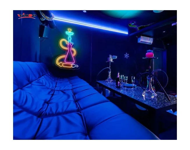 Winbo ODM/OEM NO MOQ Happy birthday letters Custom led Light Neon Sign hookah neon signs