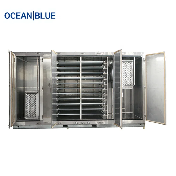 industrial seafood iqf contact blast plate freezer
