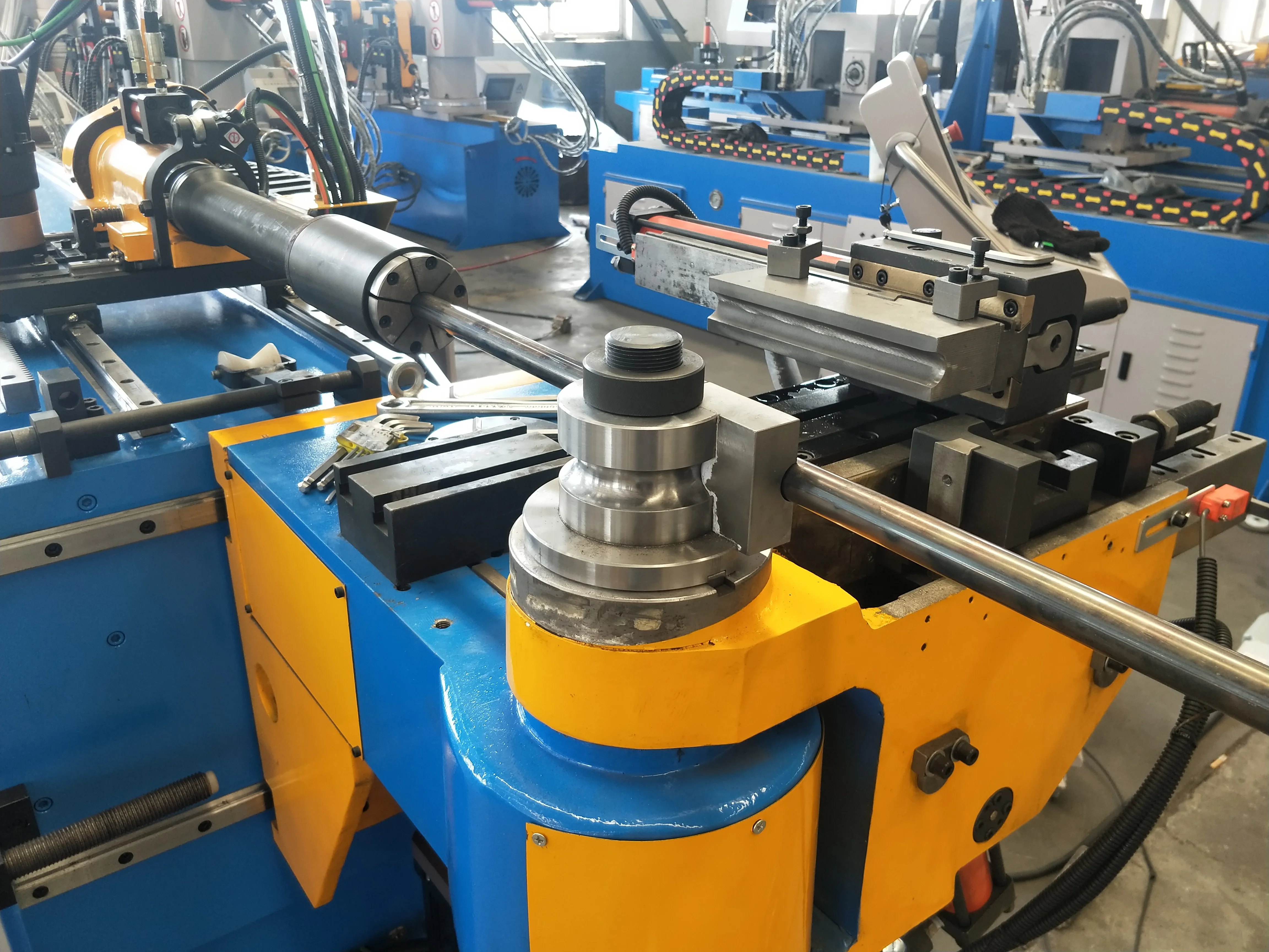 China automatic hydraulic electric tube bender for sale numeric control tube bender