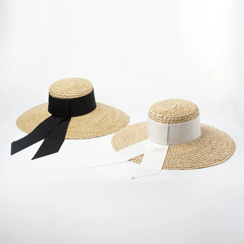 Factory price cheap large size straw hat custom logo