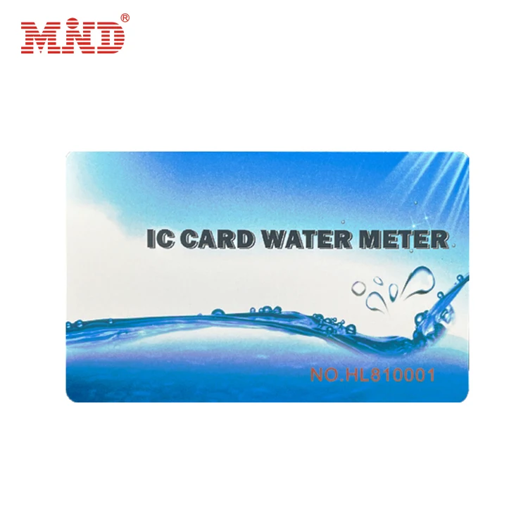 Factory Fast Delivery Waterproof Lf Tk4100 Chip Pvc Rfid Card Prepaid Ic Water Meter