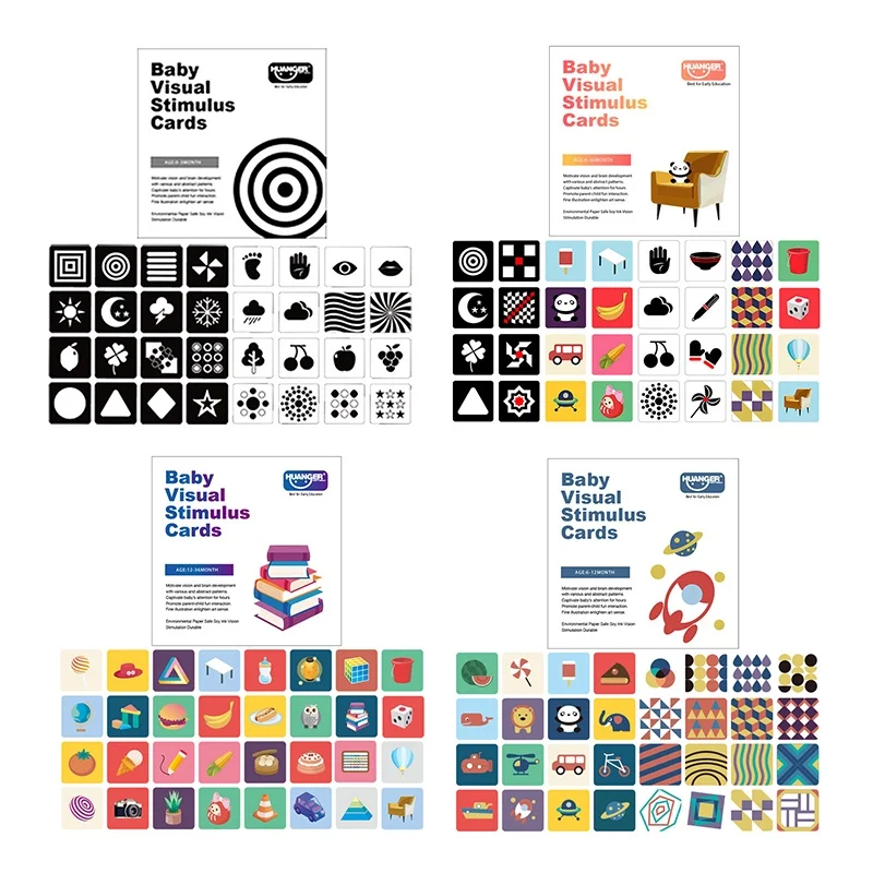 baby visual stimulation flash cards