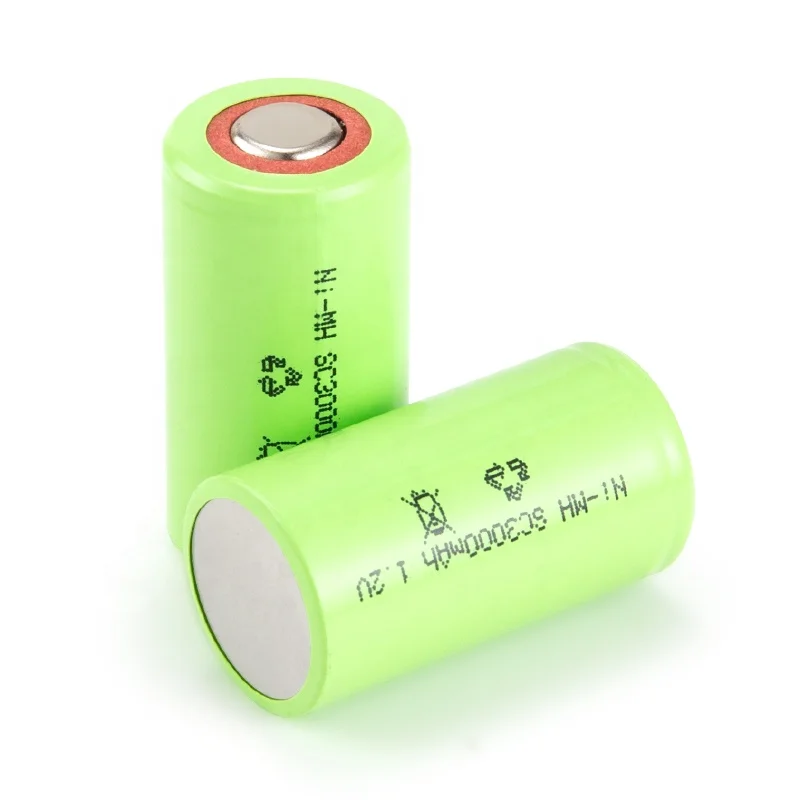 NiMH Rechargeable Battery 1.2v 1000 2000mAh  SC NiMH battery Rechargeable batteries