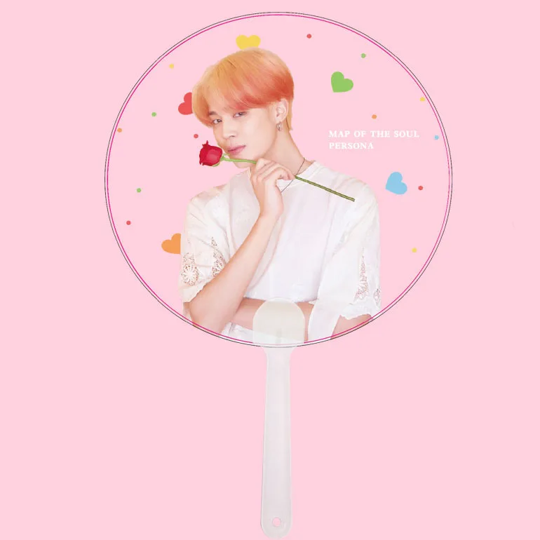 Wholesale Cheap Excellent Custom Print logo Transparent Gift Cartoon Circle Pvc Star Hand Advertisement Fan