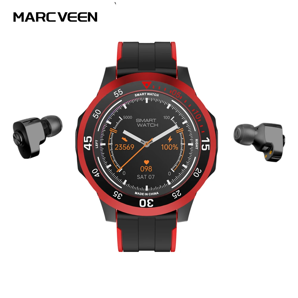 N15  Smart Watch With Earbuds Headset Smart Bracelet Tws Earphones  1.28Inch  N15  sport smart watch 2022