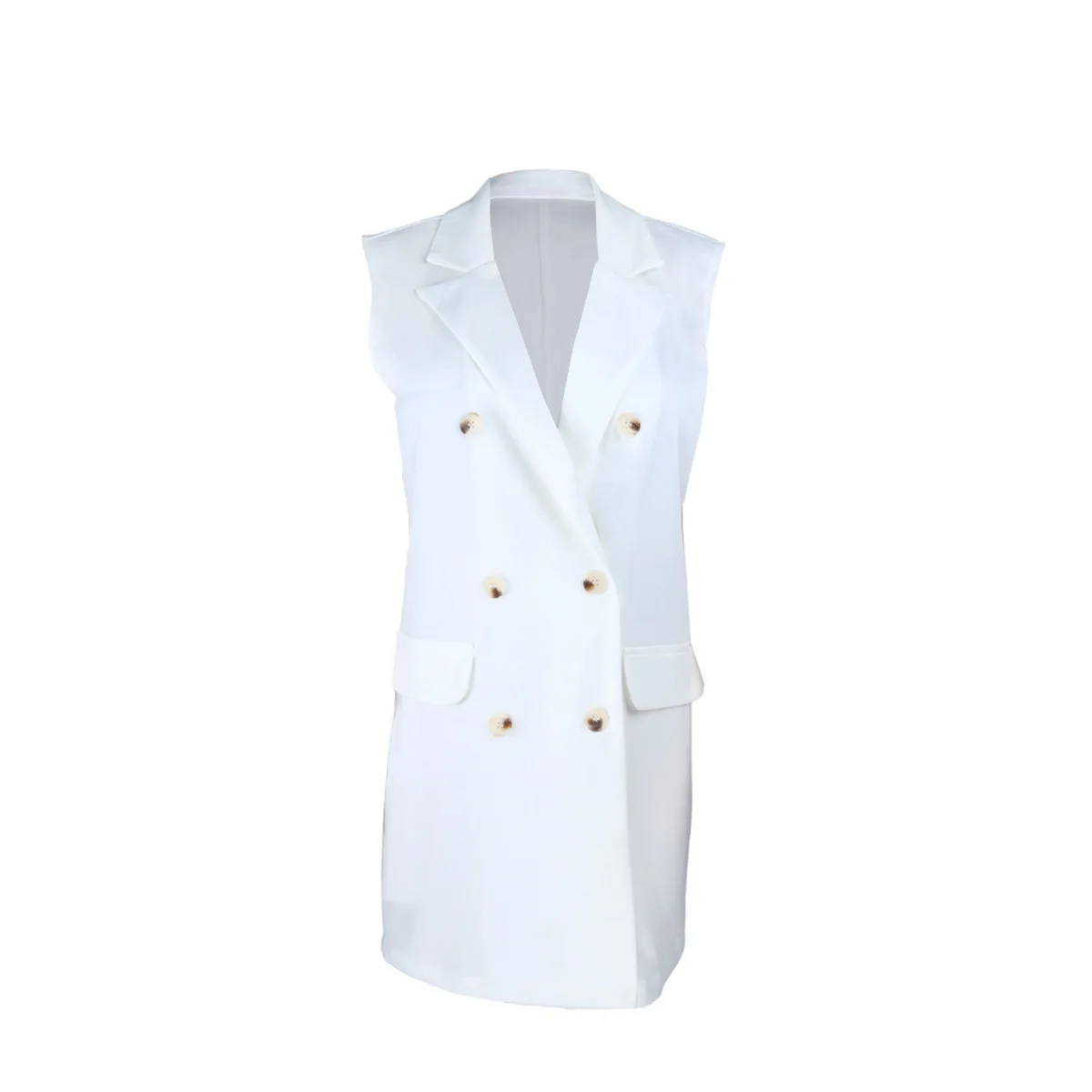 Wholesale Customized Good Quality Business Temperament White Suit Formal Vest Thin Jacket
