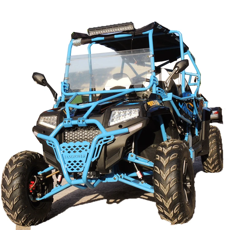 led light four wheel dune buggy off road  automatic gear 4 seater car utv